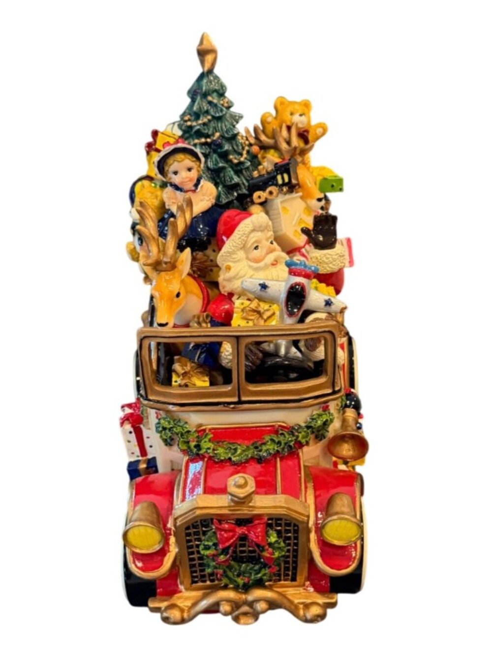 Fitz and Floyd Holiday Muscials Santa Mobile "We Wish You a Merry Christmas" - Picture 3 of 7